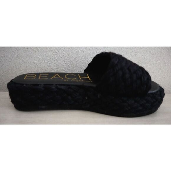 BEACH x Matisse Women's Sz 7M Black Caspia Platform Casual Slip-On Sandals - Picture 6 of 12